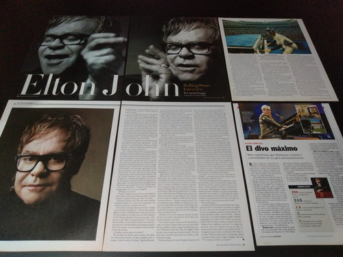 (am039) Elton John * Recortes Revistas Clippings