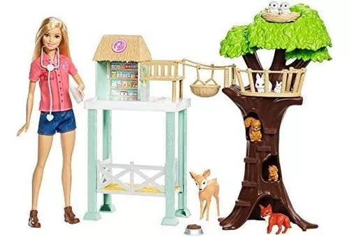 Set De Juegos Barbie Rescate De Animales Cuidar 8 Diferentes Meses sin intereses