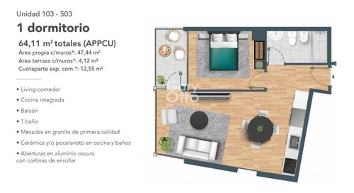 Imagen 10 de 10 de Apartamento En Venta Un Dormitorio En La Blanqueada