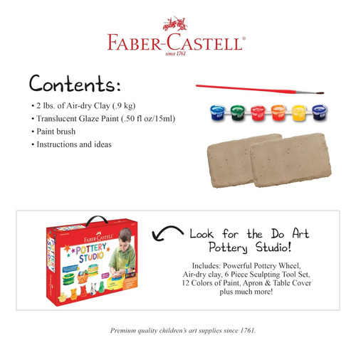 Juego Recarga De Arcilla Faber-castell, Pottery Studio,90...
