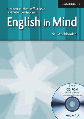 English In Mind 4. Workbook With Cd: Workbook 4, De Puchta, Herbert., Vol. 1. Editorial Cambridge Univ.press, Tapa Tapa Blanda En Inglés