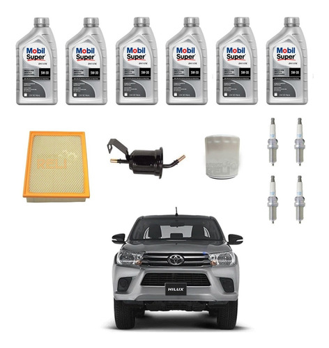 Kit Afinacion Toyota Hilux 2.7 L Aceite Sintético I