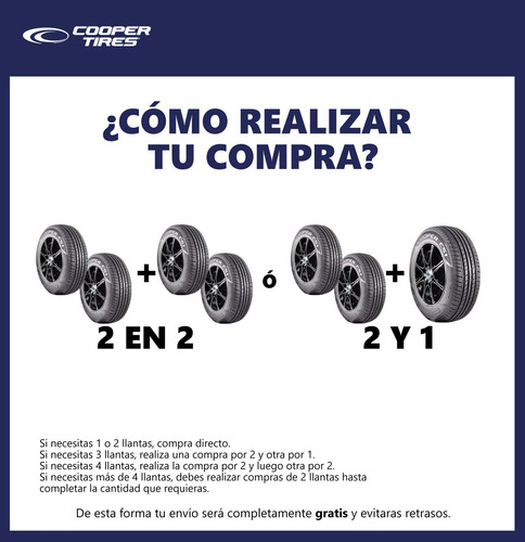 Paq 2 Llantas 215/70 R15 Cooper Cobra Radial G/t 97t