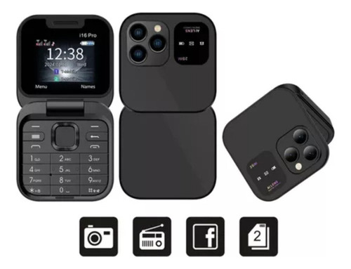 . Teléfono Móvil 2g Con Tapa No Inteligente I16 Pro Dual Sim