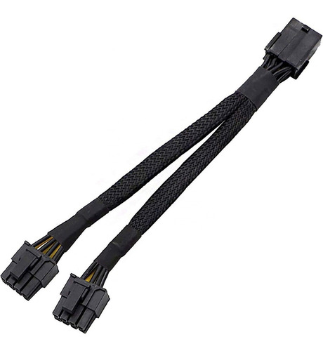 Imagen 1 de 3 de Pcie Splitter Mallado 8 Pines A 6+2 Minería Reforzado Eth