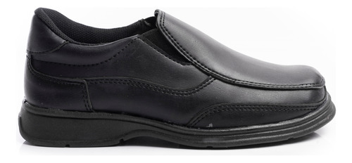 Zapatos Colegiales Zapatillas Color Negro Abrojo Reforzados