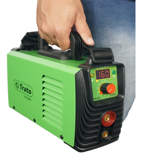 Máquina Solda Inversora 160a Mma Tiglift Tin160 Bivolt Trato