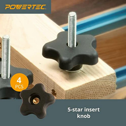 Powertec 71174 T-track Jig Hardware Kit, 5/16/ -18, 46 Pcs