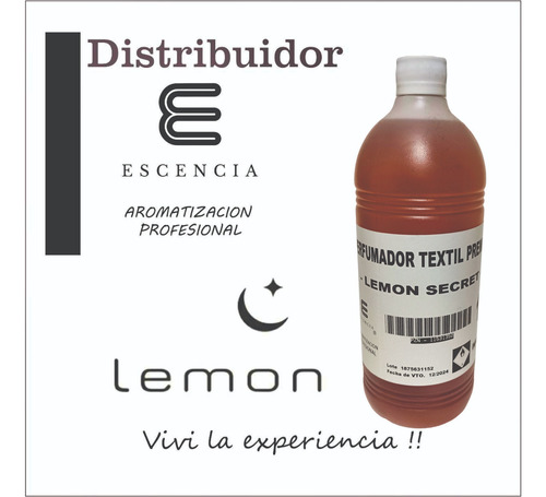 Perfumador Textil Premium Lemon Secret Distribuidor Escencia