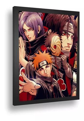 Quadro decorativo Poster Pain Akatsuki Desenho Anime Arte Naruto