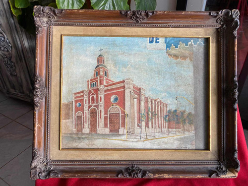 Iglesia Templo Pintura Arte Sacro Cuadro Antigüedades