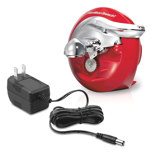 Abrelatas Eléctrico Inalámbrico Y Recargable Rojo