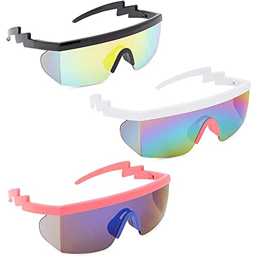 Zodaca Neon Gafas De Sol De 80 Para Accesorios De 1vm4g