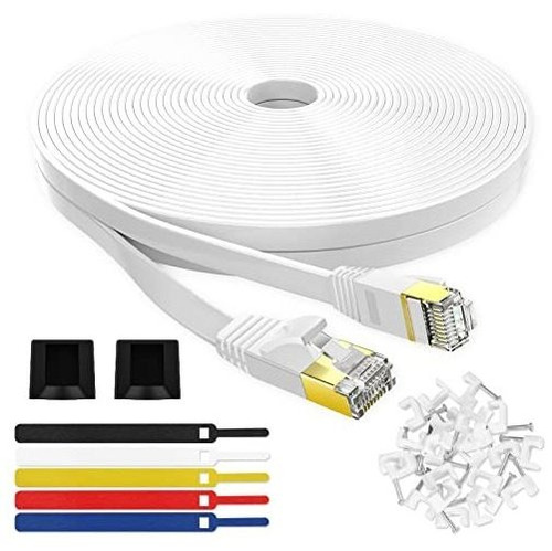 Cable Ethernet Sharoher Cat6 50pies Modem Router Lan -blanco