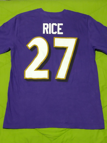 Playera Nfl Baltimore Ravens Nike Tee Regular Fit G Rice #27