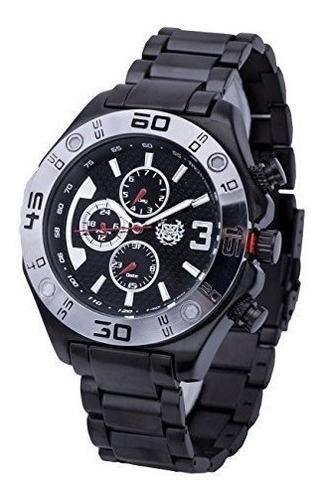 Tienda Reloj Para Hombre Reloj Reloj Negro Metal Pulsera Mul