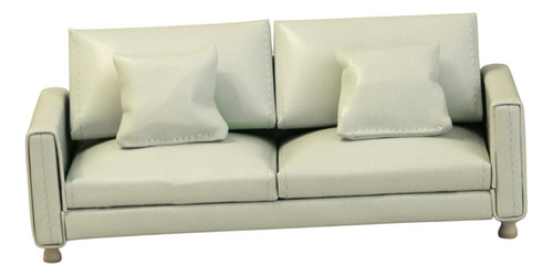 Sofá Para Casa De Muñecas 1:12, Sofá Doble Verde