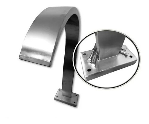 Cascata Aço Inox Para Piscina Modelo Canadense 70cm