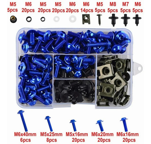 Kit De Parafusos Para Carenagem De Motocicleta 194 P