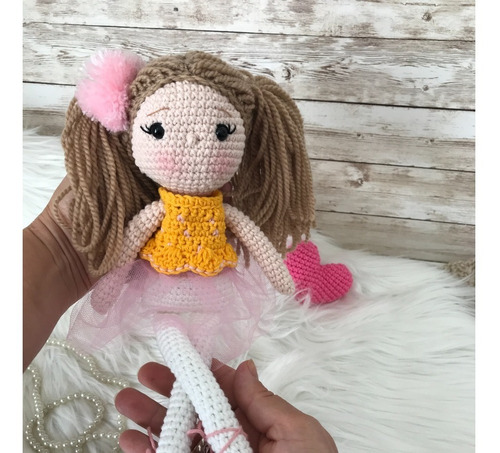 Muñeca Bailarina Amigurumi Crochet