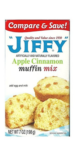 Jiffy Manzana Y Canela Muffin Mix 7 Onzas Cajas (paquete De 