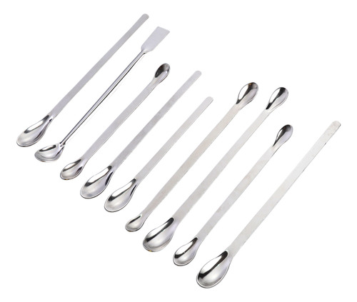 Cucharas De Muestreo De Acero Inoxidable 9 En 1, Para Labora