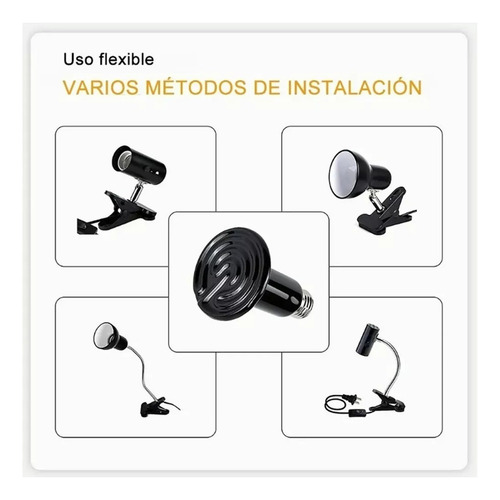 Y 2 Lámpara Calefactora Cerámica 110v 100w Reptiles Y Aves