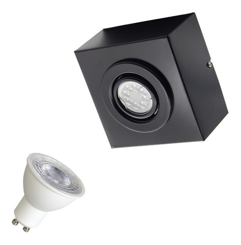 Plafón Spot Aplicar Techo Valencia Movil  C/ Dicro Led 7w 