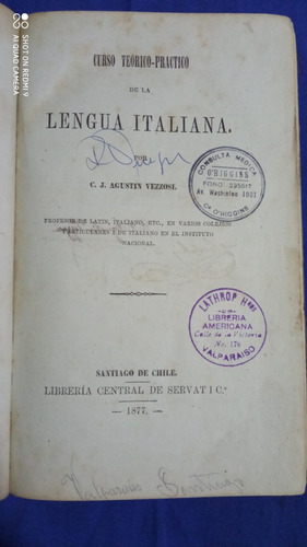 Curso Teórico - Práctico De La Lengua Italiana 