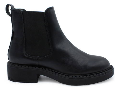 Bota Levis Lv-112424n De Piel Para Dama Negro