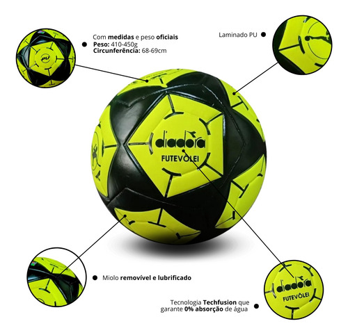 Bola De Futevôlei Diadora Elite-r + Bomba De Ar