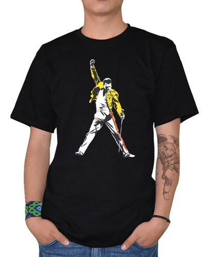Imagen 1 de 5 de Playera Hombre Freddie Mercury Mod-1