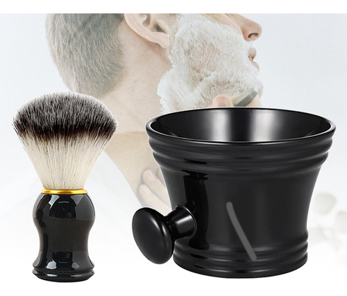 A Conjunto De Escova De Barbear Tigela De Limpeza Copo De