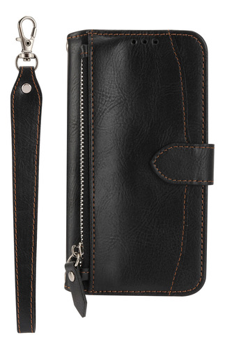 A Funda Tipo Cartera Con Cremallera For iPhone