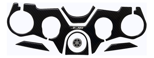 Adesivo Protetor Resinado Mesa Moto Yamaha Xj-6 Completo Cor Preto