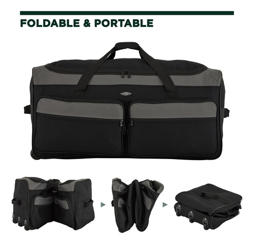 Travelers Club Bolsa De Lona 36 Asgard Con 3 Ruedas Mmg