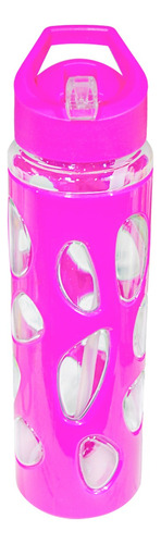 Botella De Agua Deportiva Plástico Diseño Circulos 900ml