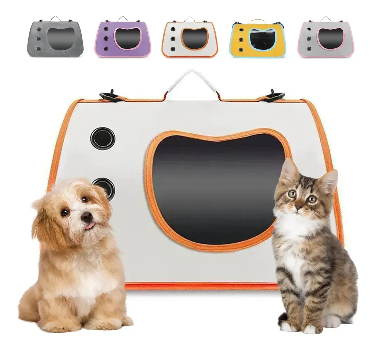 Mochila Plegable Transportadora Bolsa Mascotas Perro Gato Estilo 1