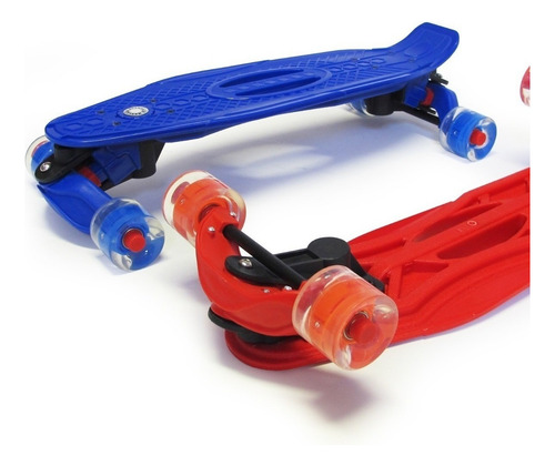 Skate Moolahh Vinyl Extreme Truck Patineta Colores Con Luz