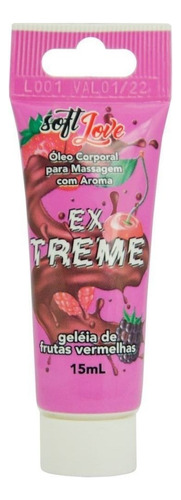 Tubo Extreme 15ml Soft Love P/ Un Sexo Oral Más Sabroso Sabor MERMELADA DE FRUTAS ROJAS