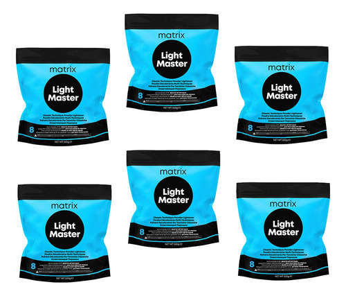 Matrix Polvo Decolorante Light Master X 6uni Aclara 8 Tonos Sin Tono