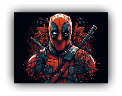 Poster Patrones Intensos Dead Pool Película 40x30cm