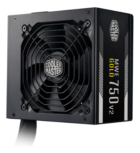 Fuente De Poder Cooler Master 750w Mwe 80+ Gold Color Negro