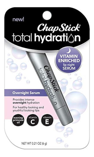 Chapstick Total Hydration Vitamin Enriched Lip Night Serum, 