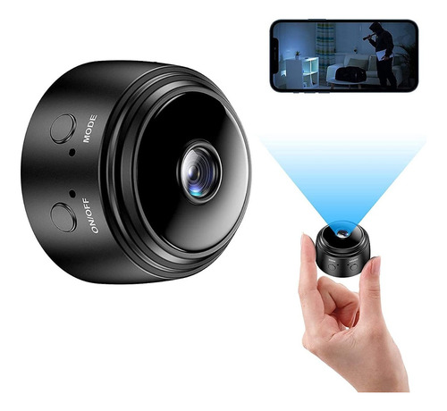 Imagen 2 de 5 de Mini Cámara Wifi Hd Recargable Usb Visión Nocturna Sonido