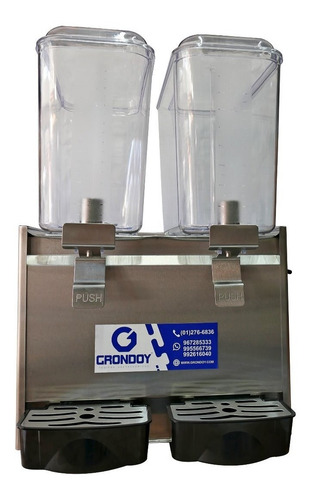 Máquina Refresquera Chichera 2 Tolvas Acero Inoxidable