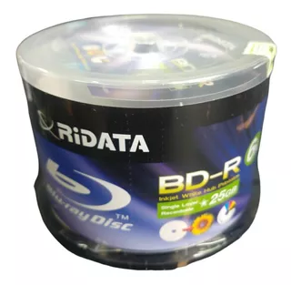 Blu Ray Ridata Imprimibles Printables 25 Gb 6x X 20 Unidades