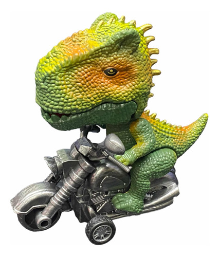 Dinosaurio En Moto A Friccion 12 Cm