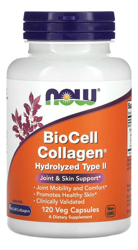 Now Foods Biocell Collagen  Colageno Tipo 2 120 Caps Sfn