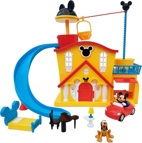 Casa De Mickey Mouse, Disney Store Set De Juego Con Figuras.